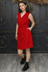 Image 2 of Wrap linen dress with an oversized fit and no sleeves Maya from Baltic Linen